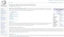 
							         Kangaroo Kids International Preschool - Wikipedia								  
							    