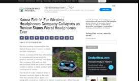 
							         Kanoa Fail: In Ear Wireless Headphones Company Collapses as ...								  
							    