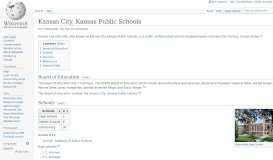 
							         Kansas City, Kansas Public Schools - Wikipedia								  
							    