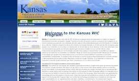
							         Kansas Department of Health and Environment: Nutrition and WIC ...								  
							    