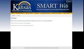 
							         Kansas eSupplier Portal – Supplier User Registration is live - SMART								  
							    