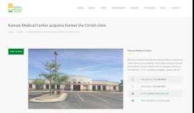 
							         Kansas Medical Center acquires former Via Christi clinic – Kansas ...								  
							    