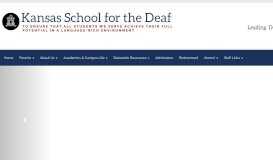
							         Kansas State School for the Deaf								  
							    