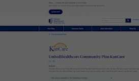 
							         Kansas - UnitedHealthcare Community Plan - KanCare - Plan Detail								  
							    