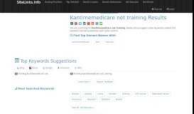 
							         Kantimemedicare net training Results For Websites Listing								  
							    