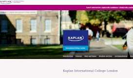 
							         Kaplan International College London (KICL) | Kaplan Pathways								  
							    