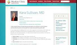 
							         Kara Sullivan, MD - Mankato Clinic								  
							    