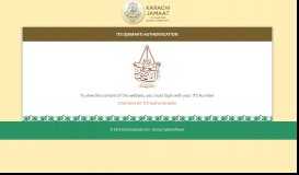 
							         Karachi Jamaat - ITS Authentication - ITS 52 Pakistan								  
							    