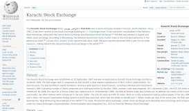 
							         Karachi Stock Exchange - Wikipedia								  
							    