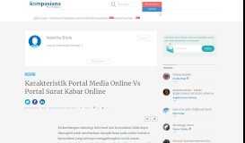 
							         Karakteristik Portal Media Online Vs Portal Surat Kabar Online oleh ...								  
							    