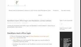 
							         Karatbars back office login and Karatbars contact details								  
							    