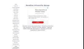 
							         Karatina University | Scholarships | Courses Offered | Job Vacancies								  
							    