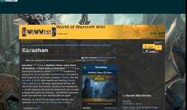 
							         Karazhan | WoWWiki | FANDOM powered by Wikia								  
							    