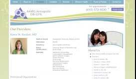 
							         Karen M. Hardart, MD - Our Providers - AAMG Annapolis OB-GYN ...								  
							    