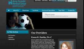 
							         Karen R. Hartke, PA-C - Our Providers - Orthopedic and Sports ...								  
							    