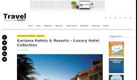 
							         Karisma Hotels & Resorts – Luxury Hotel Collection | Travel ...								  
							    