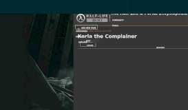 
							         Karla the Complainer | Half-Life Wiki | FANDOM powered by Wikia								  
							    