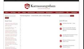 
							         Karmasangsthan - Government Jobs In West Bengal								  
							    