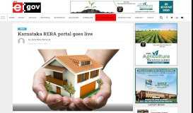 
							         Karnataka RERA portal goes live - eGov Magazine - Elets Technomedia								  
							    