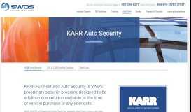 
							         KARR Auto Security | SWDS								  
							    
