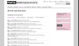 
							         Karriere :: Portal Kunstgeschichte - Das Informationsportal für ...								  
							    