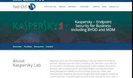 
							         Kaspersky Lab Endpoint Security UK Reseller | Net-Ctrl								  
							    