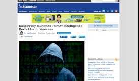 
							         Kaspersky launches Threat Intelligence Portal for businesses								  
							    