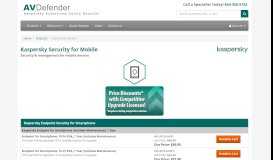 
							         Kaspersky Security for Mobile | AVDefender.com								  
							    