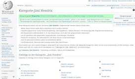 
							         Kategorie:Jimi Hendrix – Wikipedia								  
							    