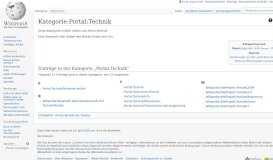 
							         Kategorie:Portal:Technik – Wikipedia								  
							    