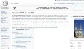 
							         Kathedrale von Chartres – Wikipedia								  
							    