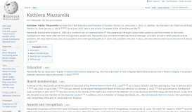 
							         Kathleen Mazzarella - Wikipedia								  
							    