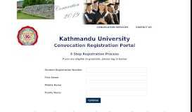 
							         Kathmandu University Registration Portal								  
							    