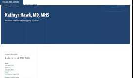 
							         Kathryn Hawk, MD, MHS > Emergency Medicine | Yale School of ...								  
							    