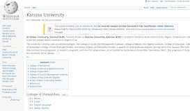 
							         Katsina University - Wikipedia								  
							    