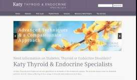 
							         Katy Diabetes, Thyroid and Endocrine Specialists								  
							    