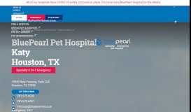 
							         Katy, TX | Emergency Vets - BluePearl Pet Hospital								  
							    