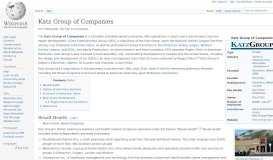 
							         Katz Group of Companies - Wikipedia								  
							    