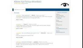 
							         Katzen Eye Group (Rosedale) - Solutionreach								  
							    