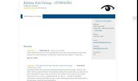 
							         Katzen Eye Group - (TOWSON) - Solutionreach								  
							    