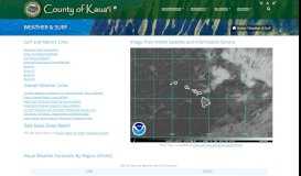 
							         Kauai Hawaii Weather Forecast and Surf Report - Kauai.gov								  
							    