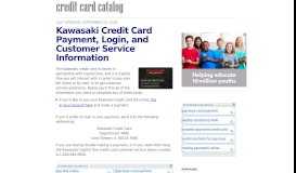 
							         Kawasaki Credit Card Payment, Login, and Customer Service ...								  
							    