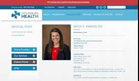 
							         Kayla S. Knauss, DO | Gothenburg Health - Well Ahead								  
							    