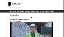 
							         KBEV Special Construction Report | Beverly Hills Unified School District								  
							    