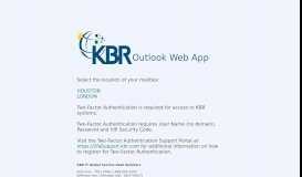 
							         KBR Outlook Web App								  
							    
