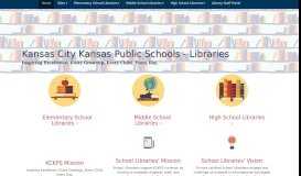 
							         KCKPS Libraries: Home								  
							    