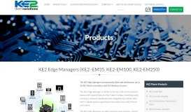 
							         KE2 Edge Managers (KE2 -EM35, KE2-EM100, KE2-EM250) |								  
							    