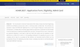 
							         KEAM 2019 – Result (Declared), Answer Key, Cutoff, Counselling								  
							    