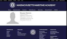 
							         Keane, Dennis | Massachusetts Maritime Academy								  
							    