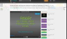 
							         Keek login sign in - SlideShare								  
							    